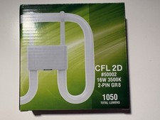 Image of CFL 2D 16W 3500K 2-PIN GR8 Light Bulb