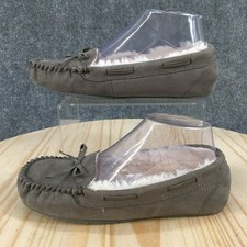 NEW Cat Jack Shoes Youth 4 Cadi Slip On Lined Moccasins Slippers Flats Gray