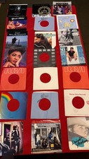 Vintage Unsorted Lot of TWENTY 45 RPM Record Sleeves Estate Sale Free Shipping