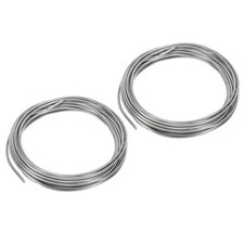 2Roll 99.99 High Purity Zinc Wire 14 Pure Zinc Beading Wire 2mm 16.4'/Roll 