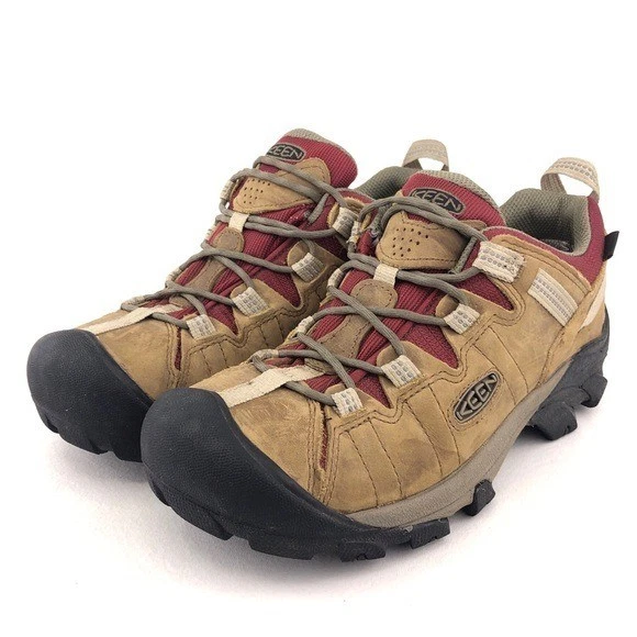 Keen Targhee II WP Leder Wanderschuhe Damen Größe 9 EUR 39,5 Safari Merlot - Bild 3 von 4