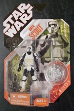 Star Wars 30th Anniversary Saga Legends Biker Scout Action Figure New MOC Coin