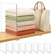 SortNStore Shelf Dividers Purse Organizer for Closet 11" Tall Extra Tall