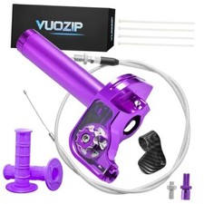 7/8" 22mm CNC Quick Twist Throttle Kit   Universal Aluminum Type A Purple