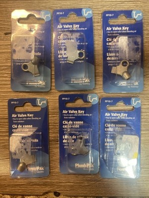 Lot Of 6 PlumbPak PP10-7 Air Valve Key