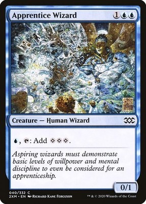 [MTG] Apprentice Wizard (Foil) (40) (2XM) LP-HP
