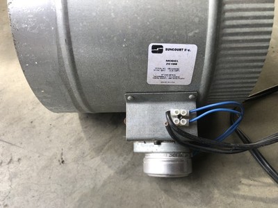 Suncourt ZC108P motorized open/close damper 8  24VAC NC