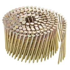 meite Siding Nails 3" × .120'' 15 Degree Round-Head Ring Shank Wire Collated