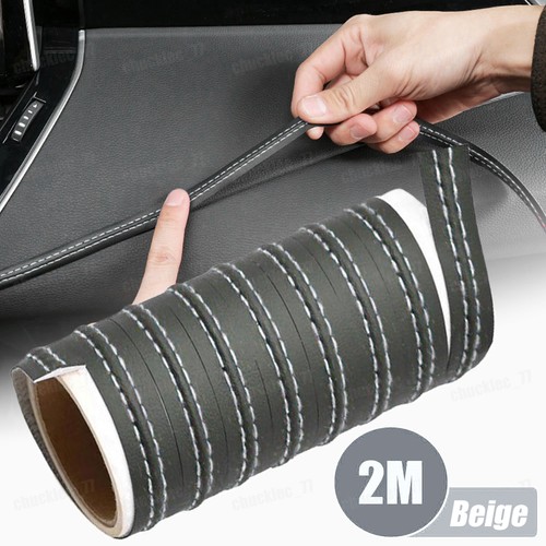 Universal Car Interior Moulding Trim Dashboard Gap Leather Decorative Line Strip - Picture 14 of 17