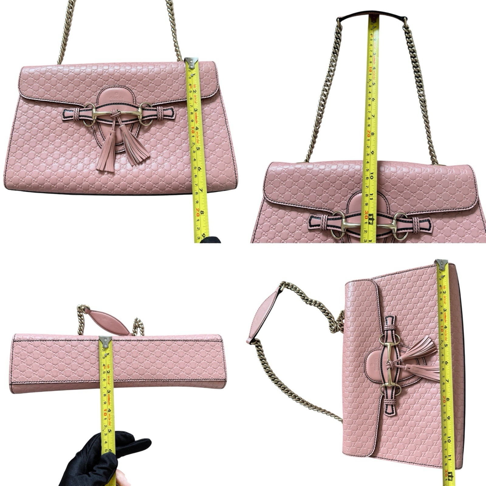 Authentic Gucci Medium Microguccissima Emily chai… - image 6