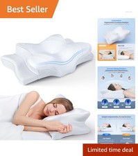 Odorless Adjustable Memory Foam Pillow  For Side, Back,  Stomach Sleepers