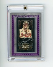 2024 Topps Allen & Ginter X Ronald Acuna Jr Black Framed Mini Auto /25