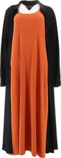 Attitudes Renee Duster& Slvless Maxi Dress Set Noir Ginger L NEW (1035)