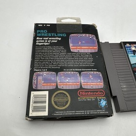 Pro Wrestling (Nintendo NES) Black Box - Box + Cart - 3 Screw - Authentic