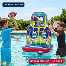 Inflatable Football Toss Pool Games Set, Football Target for Kids Age 8-12, Teen