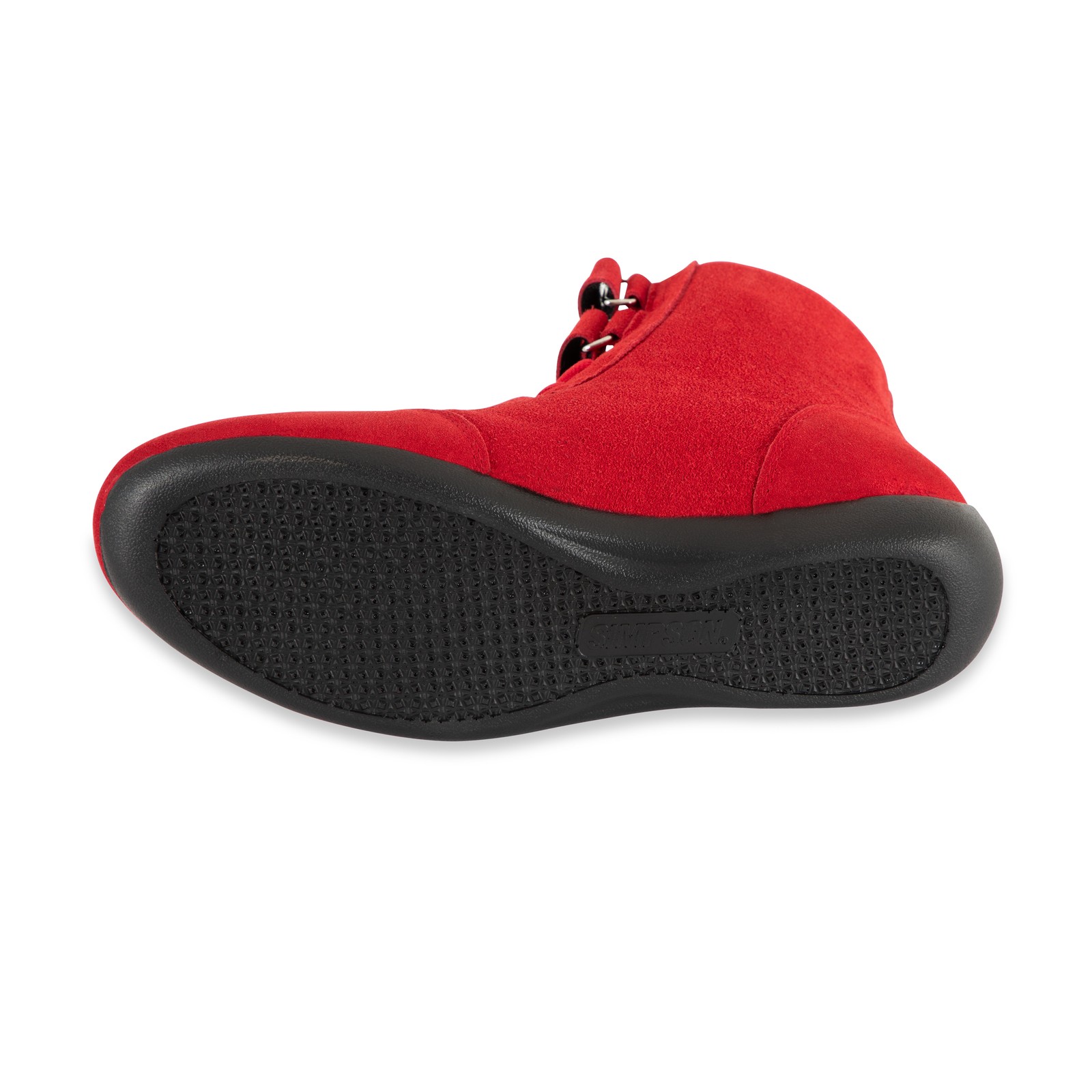 Simpson Racing 28110R High Top Racing Shoes Adult Size 11 Red Pair