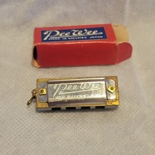 Vintage Pee Wee Miniature Harmonica 4 Hole Occupied Japan New in box