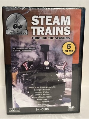 Steam Trains Through the Seasons 6 Films DVD Trains Of North America NEW SEALED