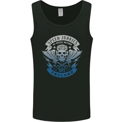 England Speed Junkies Biker Motorrad Herren Weste Tank Top