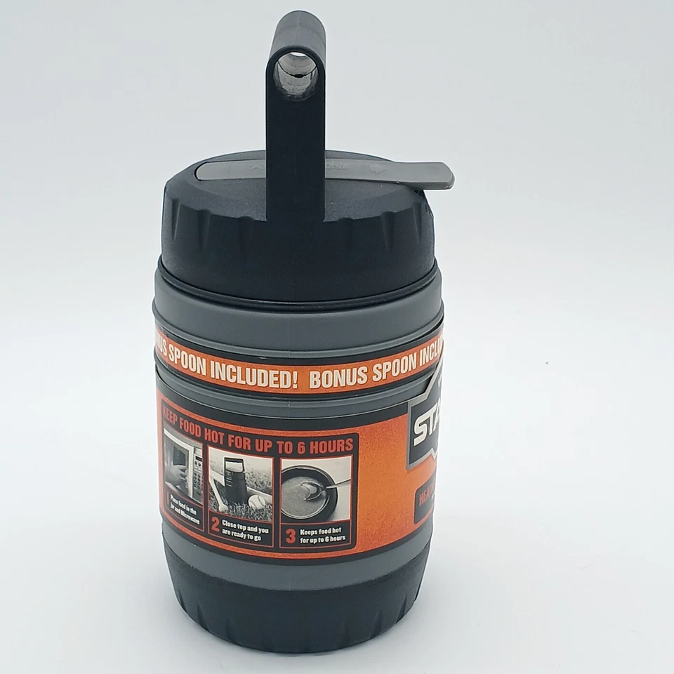 Tarro de comida Stanley Heatkeeper 10 onzas termo frío caliente microondas seguro gris NUEVO Foto 2 de 4