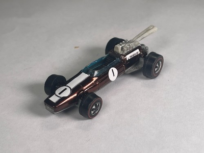 #ad Restored Hot Wheels Redline 1969 Brabham Repco F1 Brown $60.00