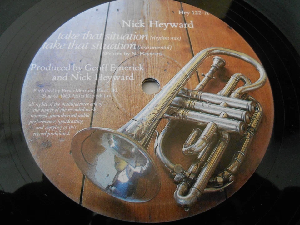 Nick Heyward - "Take That Situation / Cafe Canada" - ARISTA 12" Single - Image 2 of 4
