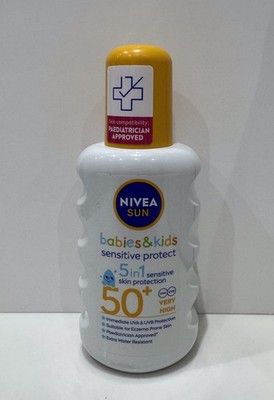 NIVEA SUN LSF 50+ für Babys & Kinder. 5 in 1 Sensitive Protection. 200ml