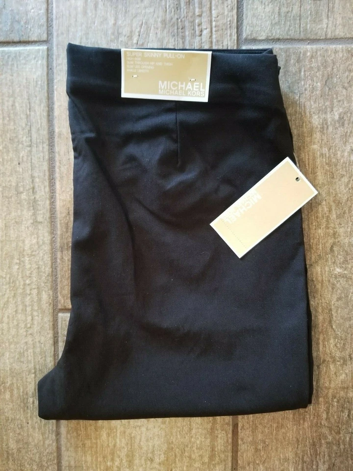 MICHAEL KORS $78 SUPER SKINNY PULL-ON SLACKS new MK High Rise Leggings pants - Image 4 of 4