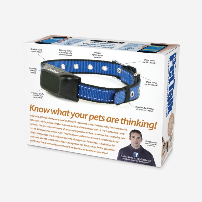Prank PET TALK fake Gag Funny PARODY Gift Box dog cat collar Joke