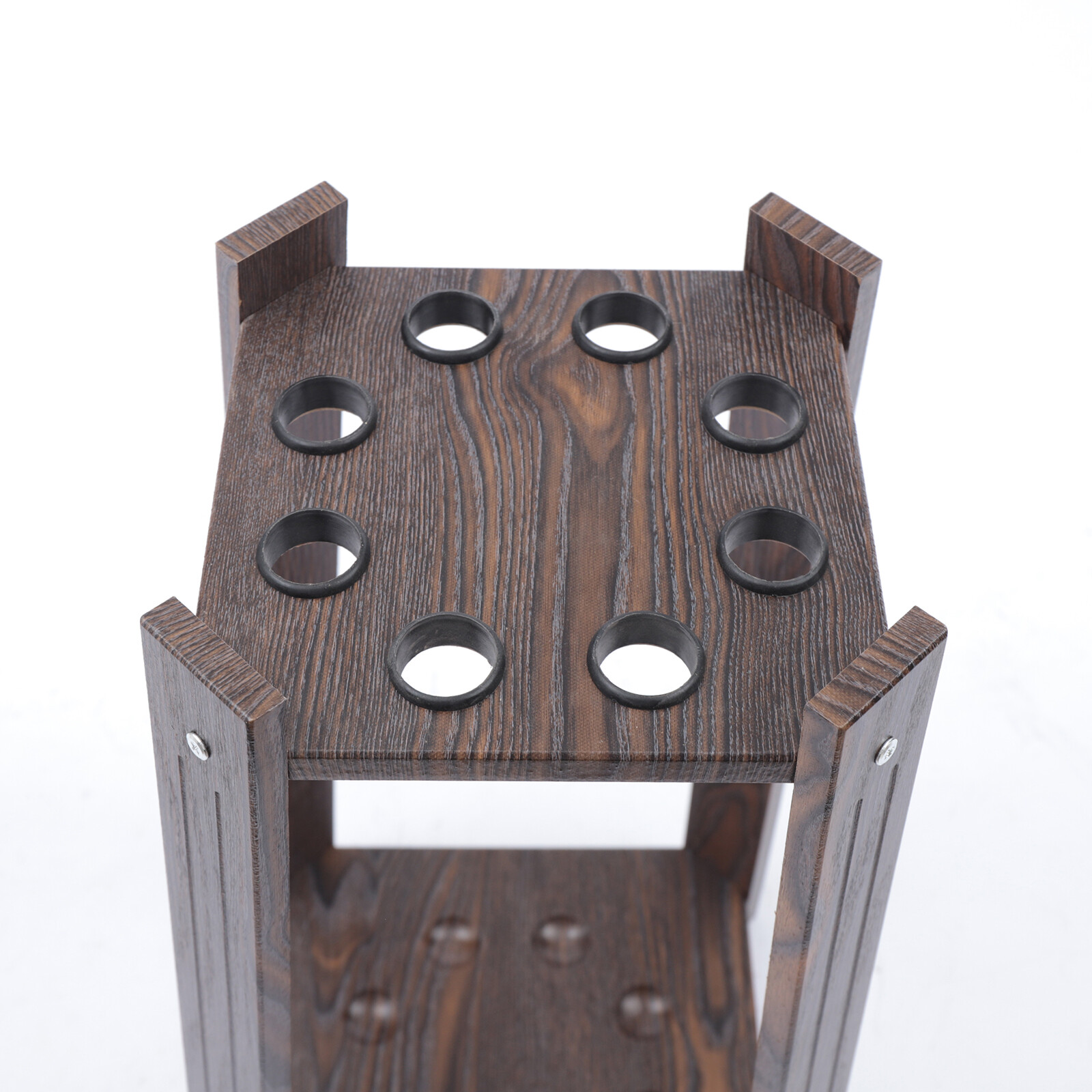 8 Holes Pool Cue Rack Billiard Cue Stick Holder Fishing Rod Storage Stand Wooden eBay