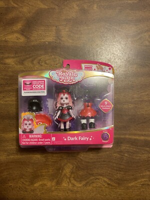 Brand New Royale High Dark Fairy Fashion Doll With Exclusive Virtual Item Code 