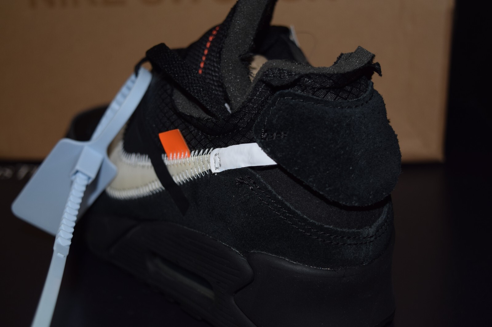OFF WHITE X NIKE Nike X OFF WHITE Air Max 90 Black Virgil Abloh AA7293 001 NUOVE RARE sneakers uomo