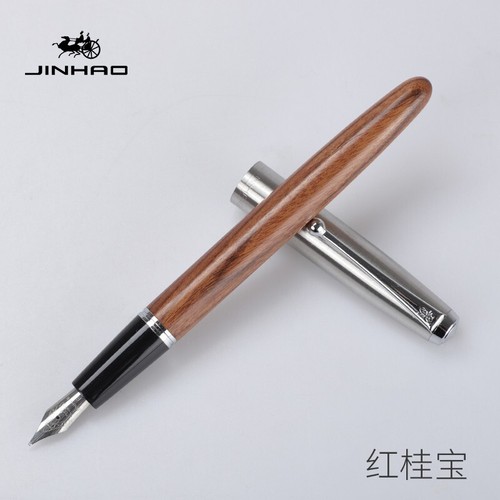 Jinhao 51A Acrylic Resin/Wood Fountain Pen Extra Fine EF/F/M/Art Bent Nib Gift#J - Picture 31 of 60