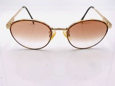 Vintage Luxottica 402 Tortoise Gold Metal Oval Sunglasses Italy FRAMES ONLY