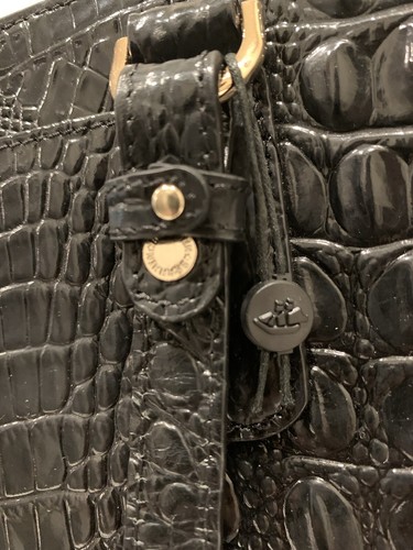Bolso de Mano Brahmin Ashlee Cuero Negro Melbourne Lrg 14"x11" - Imagen 9 de 9