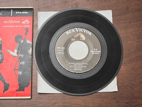 ELVIS PRESLEY ~ 45 EP EPA-830 ~ NEW ORTHOPHONIC HIGH FIDELITY RECORDING ~ 1956 - Foto 4 di 9
