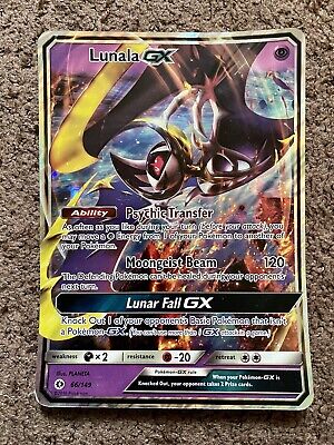 Lunala GX Sun & Moon Base Set 66/149 Holo Ultra Rare - Pokémon TCG