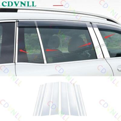 Fit For Benz GLB 2020-2022 Silver Steels Window Door BC Pillar Post Cover Trim