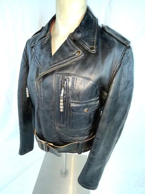 【40s】 HERCULES riders jacket Hercules 1940's Horsehide Leather Jacket – Afterlife Boutique