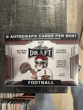 2019 LEAF DRAFT FOOTBALL - FACTORY SEALED BLASTER BOX - 2 AUTOGRAPHS PER BOX !!