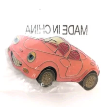 NEW VTG Chevron Techron Pink Car Enamel Pin Oil Gas Promo Advertising HTF"