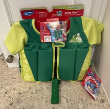 Swimways swim vest step 2 for 2 - 4 years old Green Frog pattern