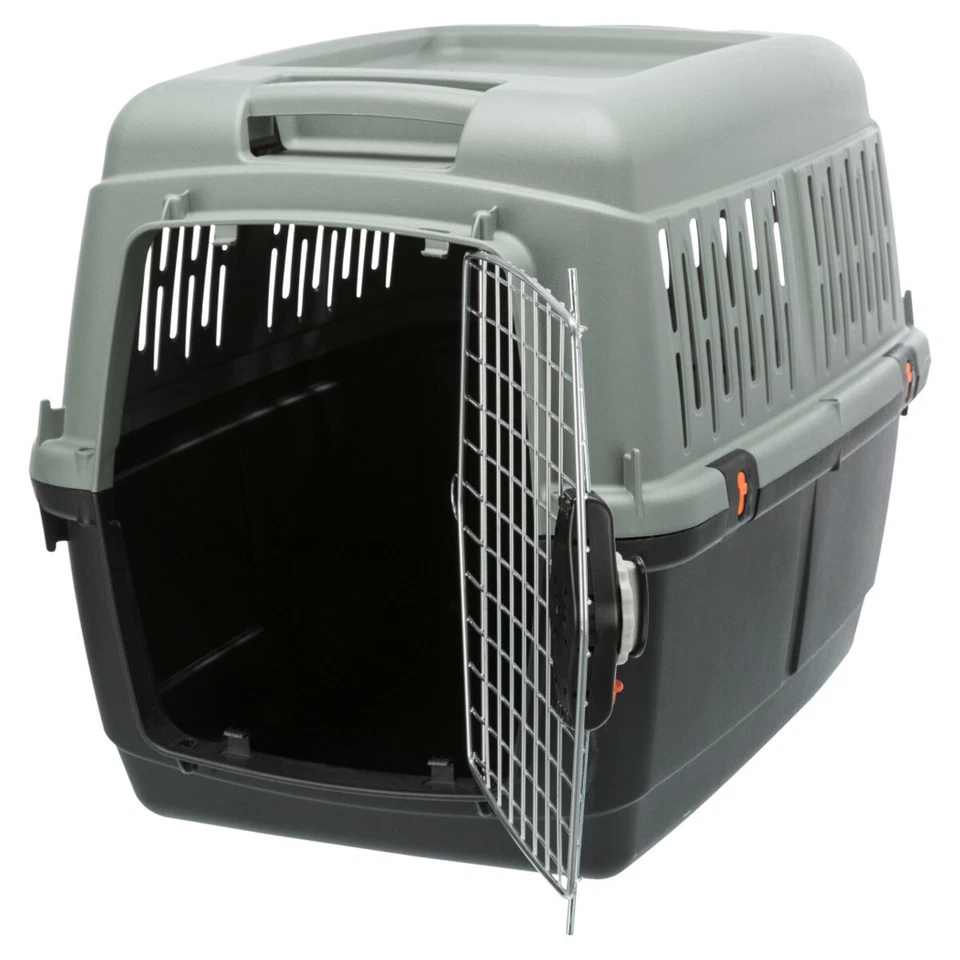 Trixie Be Eco Transportbox Giona anthrazit grau-grün für Hunde Flugreise - Bild 2 von 4