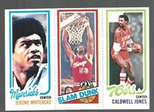 A 1980-81 Topps Basketball J Whitehead Artis Gilmore Caldwell Jones 71-259-184