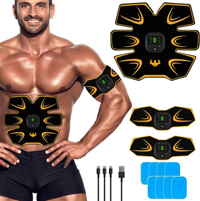 EMS Trainingsgerät, EMS Bauchmuskeltrainer, USB Wiederaufladbar Muskelstimulator