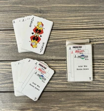 Vintage Micro-Tech Bullet Partner Monsanto Playing Cards Aces Win Hands-Down