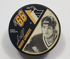 MARIO LEMIEUX 600 GOAL Commemorative Pittsburgh Penguins NHL Hockey Puck