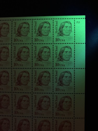 US #2175/2175a 10c Red Cloud Full Sheet of 100. MNH OG VF-XF (BCV $205) - Picture 8 of 12
