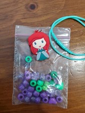Disney Princess Necklace ARIEL 2" Rubbery Charm Pendant Figure NEW