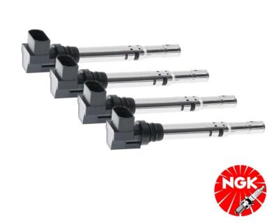 4x NGK Zündspule Audi A1 A2 A3 VW Polo 9N Touran Golf 5 6 1,4 1,6 16V TSI TFSI